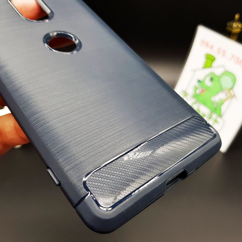 [Ảnh Thật] Ốp Lưng Sony XZ3 Dẻo Carbon Phay Xước Chống Sốc