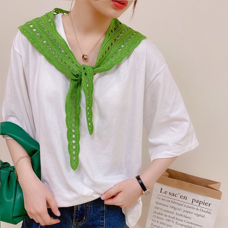 Khăn Choàng Polyester Thắt Nút Phong Cách Đồng Quê Dành Cho Nữ