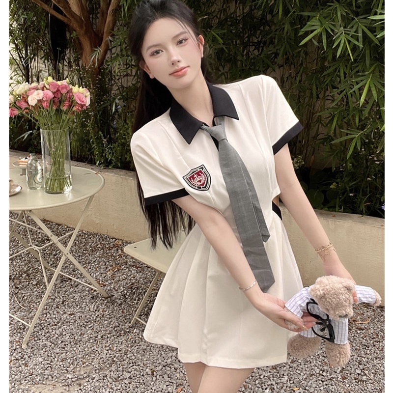 Đầm Mini Tay Ngắn Thời Trang Cho Nữ