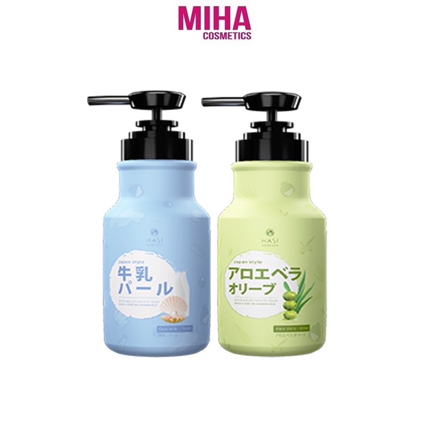 Sữa Tắm Dưỡng Ẩm Trắng Da HASI Kokeshi Shower Milk 600ml