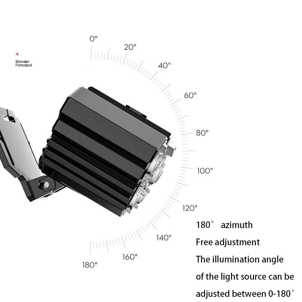 VANES1 Đèn LED Đeo Đầu Độ Sáng Cao Đa Năng Kèm Dây Cáp USB Tiện Dụng Mang Theo Cắm Trại