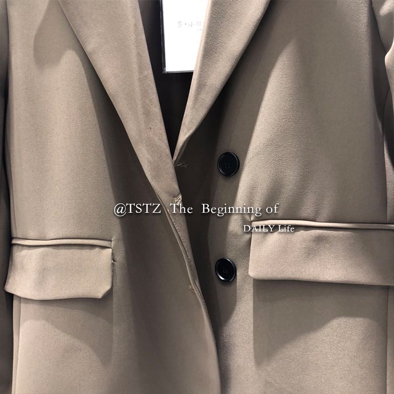 (HÀNG ĐẸP TUYỂN) - Áo Khoác Blazer Trơn PRESENT RETRO Jacket 2 LỚP DORY&amp;PONY THANH LỊCH – AK153 (3 MÀU)