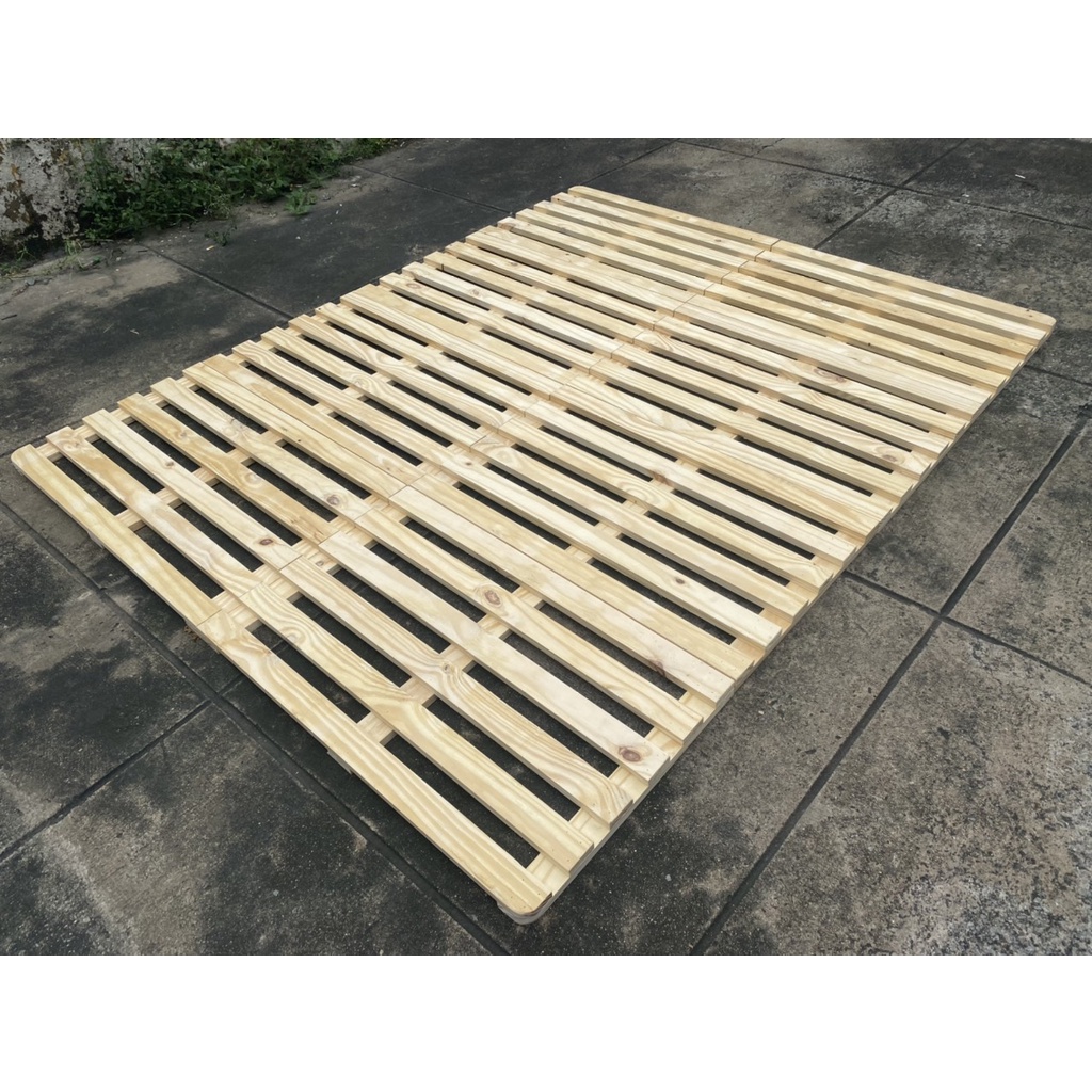 GIƯỜNG PALLET 1 NGƯỜI NẰM CAM KẾT MỚI 100% ẢNH THẬT GIÁ TẠI XƯỞNG HÀNG GỖ THÔNG NHẬP KHẨU