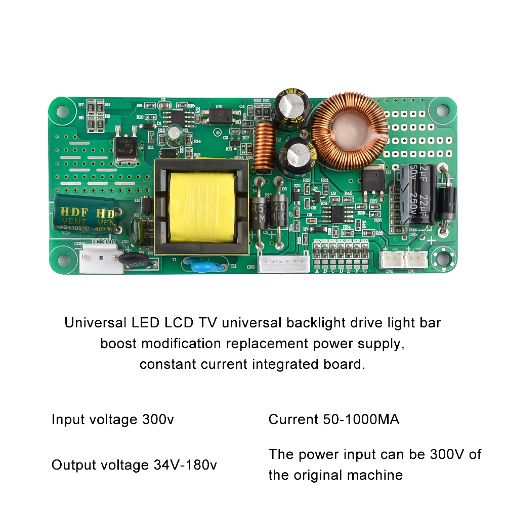 Bảng mạch điện điều khiển đèn nền LED PCBFUN 26-65 inch 300V dòng điện không đổi đa năng dành cho TV LCD