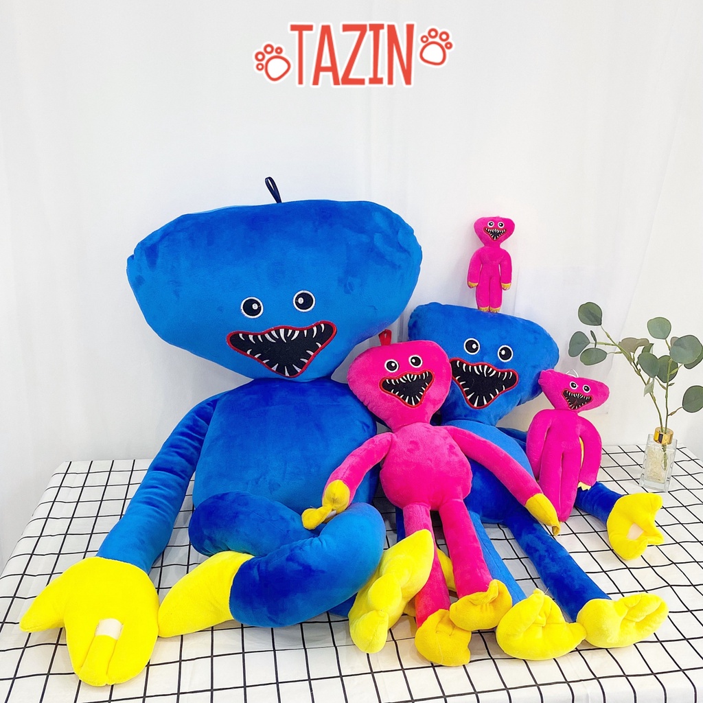 Huggy Wuggy Poppy Playtime móc treo búp bê đồ chơi nhồi bông cao cấp TAZIN