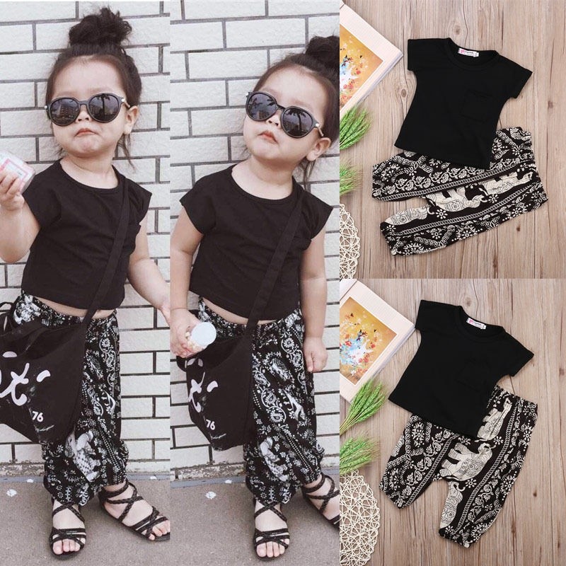 ❤XZQ-2016 Newborn Infant Baby Boys Girls Clothes T-shirt Tops+Pants Outfits 2pcs Set