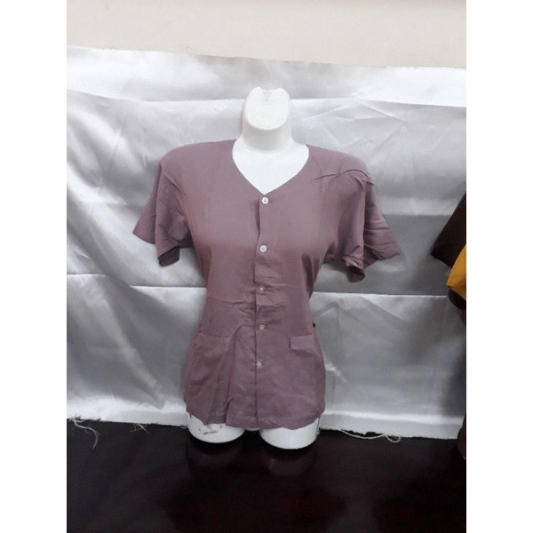 Áo lanh mầu cộc tay dành cho bà già (36 - 70kg)