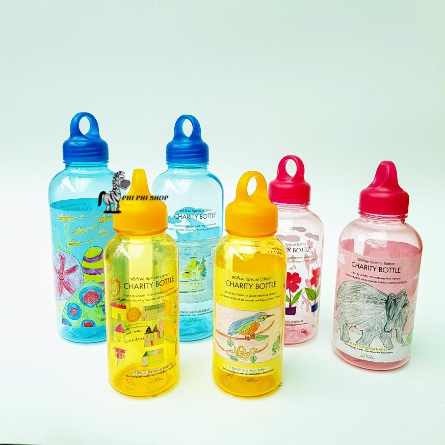 Bình nước Lock&amp;Lock Charity Bottle 350ml ABF623 , 530ml ABF624 ,700ml ABF625