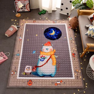 <FREE SHIP>Thảm Creeping Mat Korea cao cấp hình Gấu tuyết 1.8