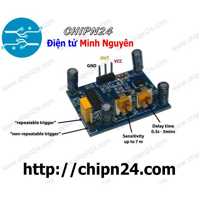 [1 CÁI] Module Cảm biến Thân Nhiệt Chuyển Động PIR HC-SR501