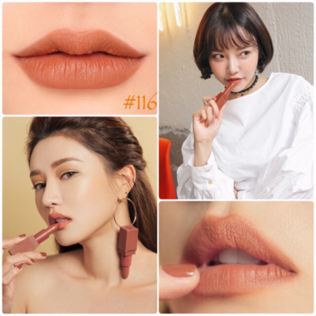 💄Son 3Ce Mood Recipe 116 Cam Đất