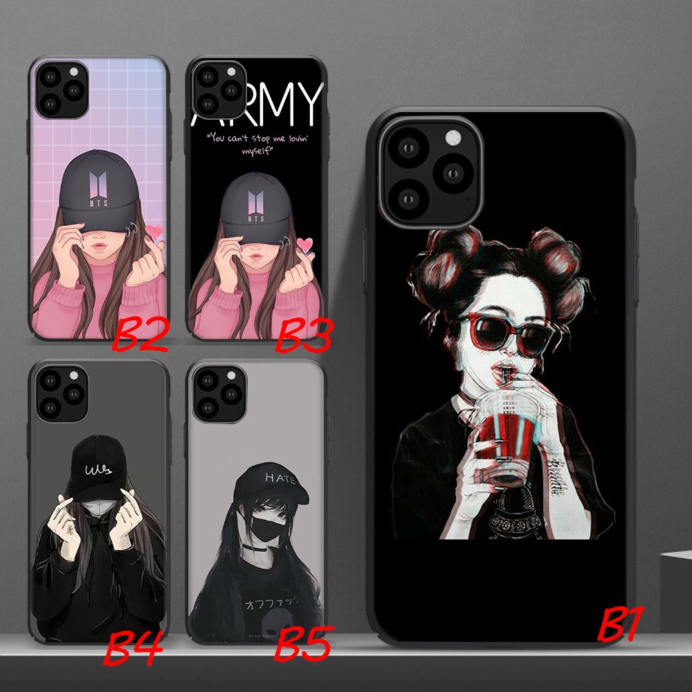 Ốp Điện Thoại Kèm Móc Xỏ Ngón Cho iPhone 5 5s 6 6sPlus 7 8Plus X XS XR XS Max 11