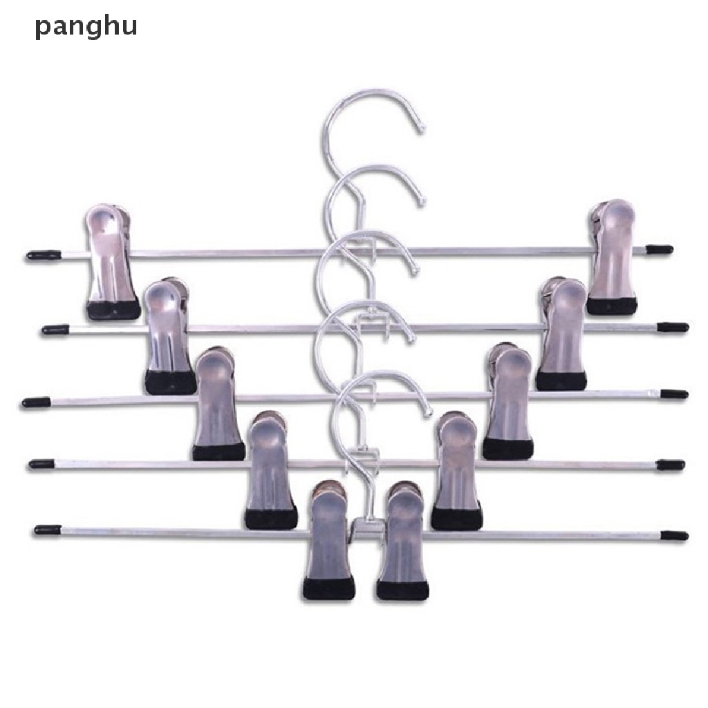 Set 10 Móc Treo Quần Áo / Váy / Áo Khoác Bằng Thép Không Gỉ Chống Trượt