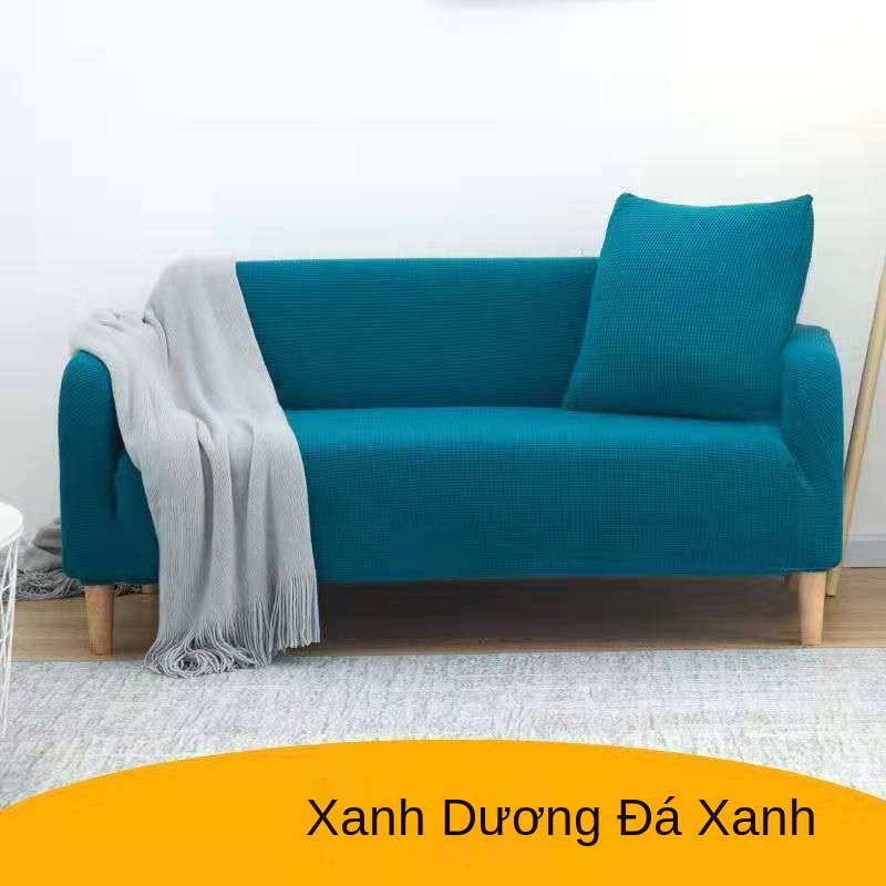 Bộ bàn ghế sofa bao gồm toàn bộ bộ cát bao gồm bốn mùa sofa mat hiện đại tối giản phòng khách phổ quát vải co giãn vải