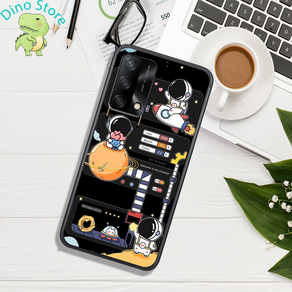 Ốp Lưng OPPO A54 4G - OPPO A54 5G - OPPO A55 4G - OPPO A55 5G  , In hình Astronuats Chibi cực đẹp.