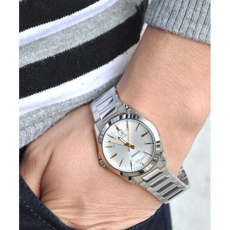 Đồng Hồ Nam Dây Thép Casio MTP-1370D-7A2VDF Chính hãng Lịch thứ ngày MTP-1370D-7A2