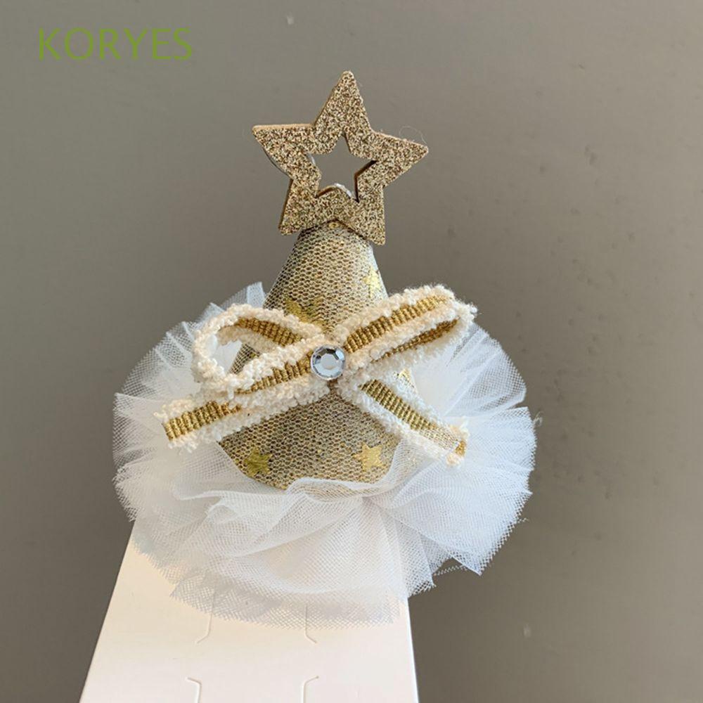 Kẹp tóc hình sừng tuần lộc/nơ/ông già noel dễ thương sáng tạo cho bé