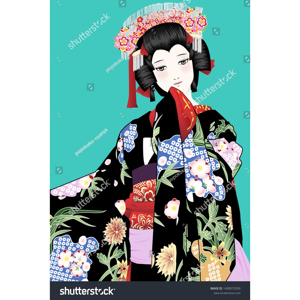 Tranh lụa 3d Quán ăn Phòng trà phong cách Nhật Bản QAPTNB-05