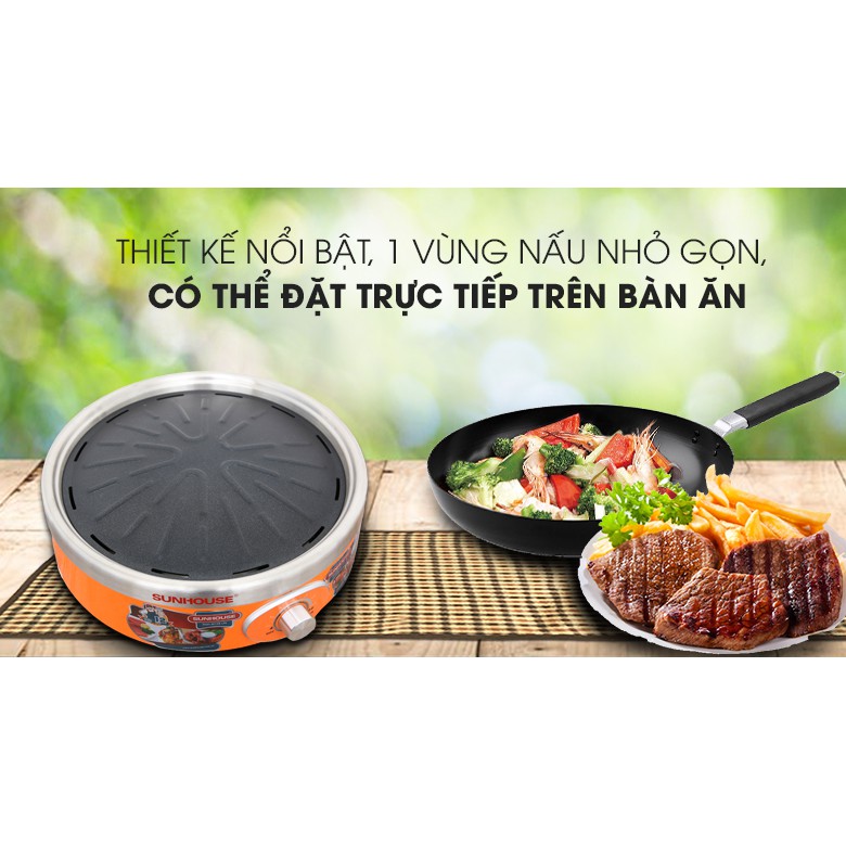 Bếp nướng điện hồng ngoại Sunhouse SHD 4668 chính hãng cao cấp  hàng  chính hãng