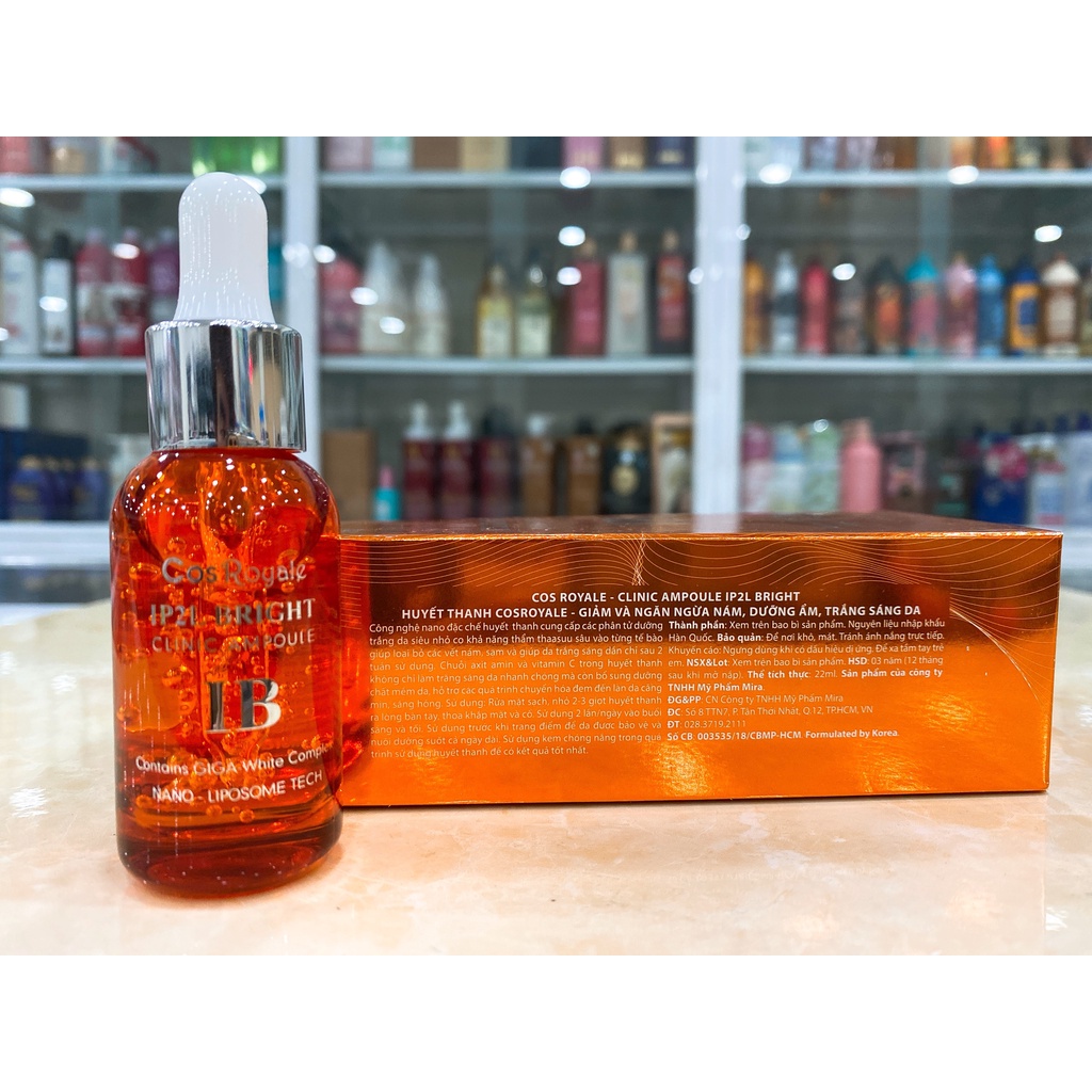 Huyết Thanh Giảm Và Ngăn Ngừa Nám, Trắng Sáng Da CosRoyale Clinic Amploue Hàn Quốc 20ml