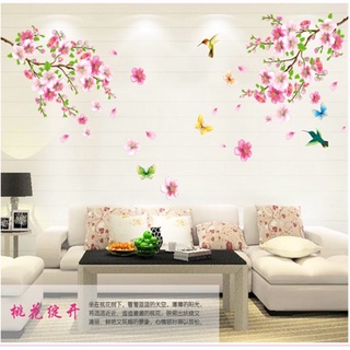Decal Dán tường mẫu Đào 2 nhánh