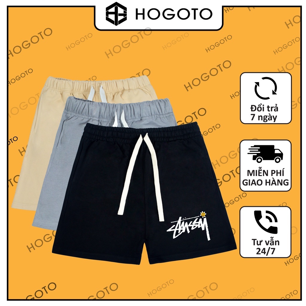 Quần short DREW STUSSY nỉ da cá Hogoto shop , quần short unisex nam nữ chất liệu cotton