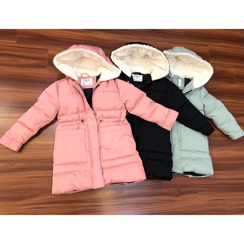 Áo Parka dáng dài bé gái