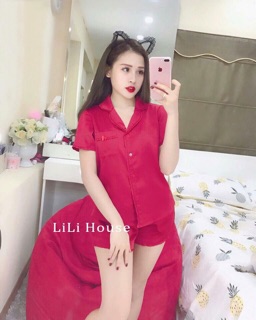 Bộ pizama lụa