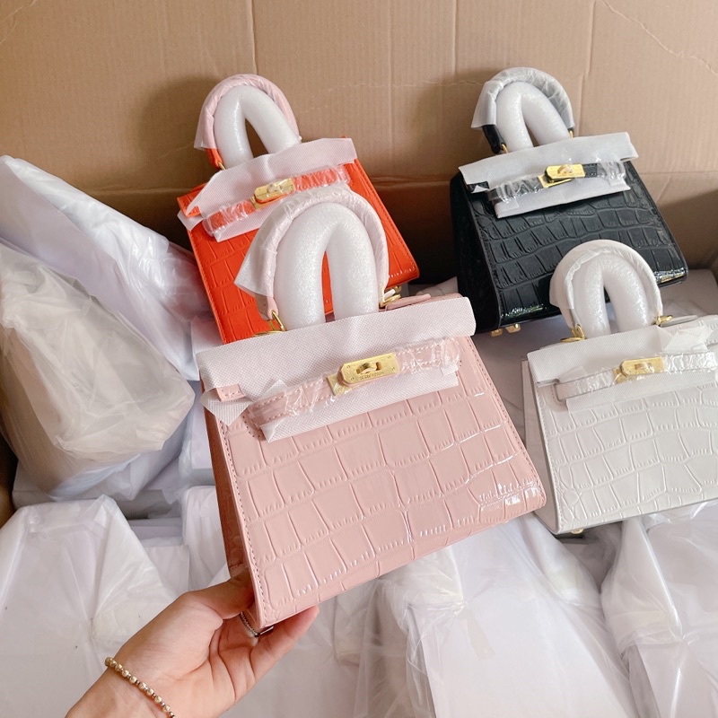 Túi HM dáng đứng size 21 kèm hộp