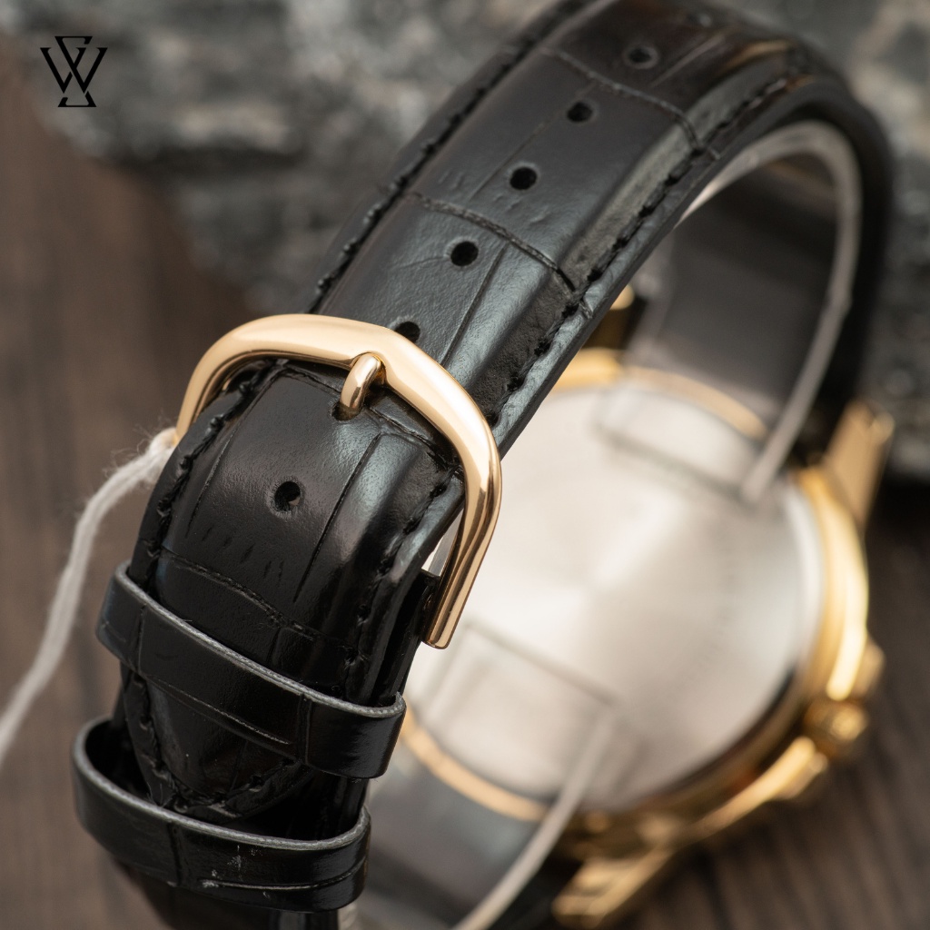Đồng Hồ Quartz Nam Casio WATCHSTORE MTP-VD01GL-1EVUDF Thiết Kế Kính Khoáng 45mm, Dây Đeo Da Và Vỏ Thép Không Gỉ