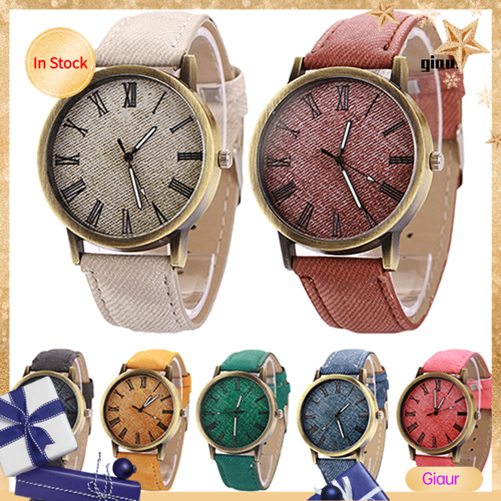 Đồng Hồ Đeo Tay Giaur Số La Mã Cho Nam Và Nữ