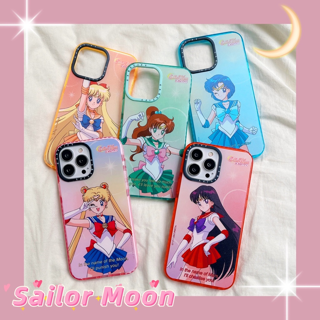 Sailor Moon Mercury Mars Venus Jupiter Retro Anime Nhật Bản Phim Hoạt Hình SoftCase Cover Vỏ Tương T