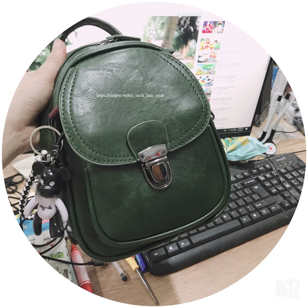Balo Nữ Hàn Quốc ♥️ Tặng Móc Gấu Dễ Thương H104