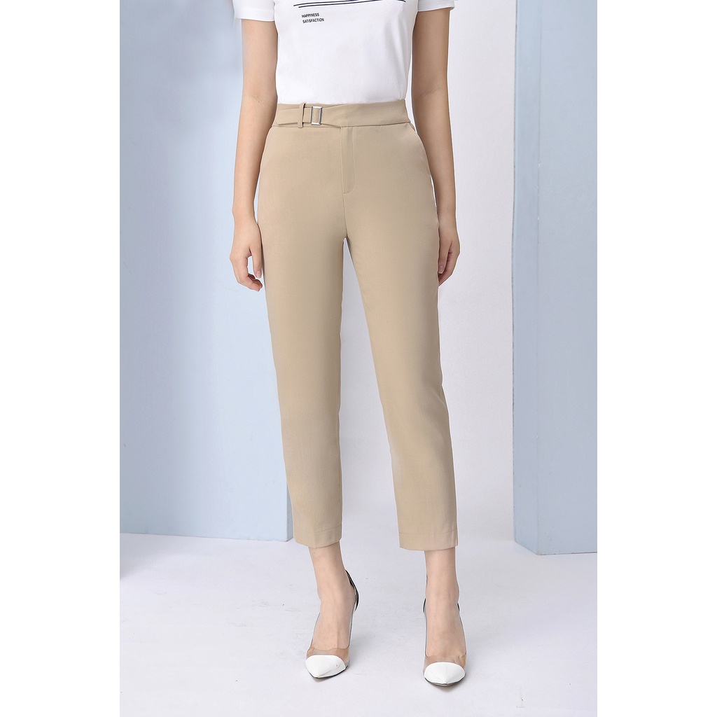 Quần Baggy Lưng Cao LUPERI Thiết Kế Đai Lưng Chéo Xinh Xắn, Màu Sắc Trang Nhã Thanh Lịch, Vải Thái Lạnh Mịn Mát LFQD2118