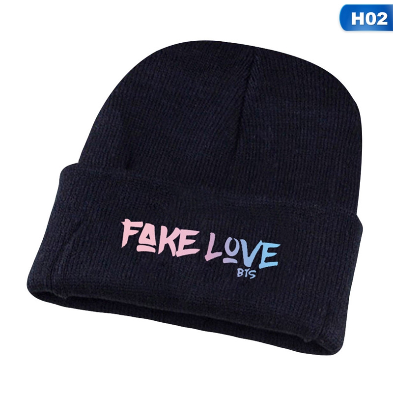 Mũ beanie Trùm Đầu In Chữ Bts