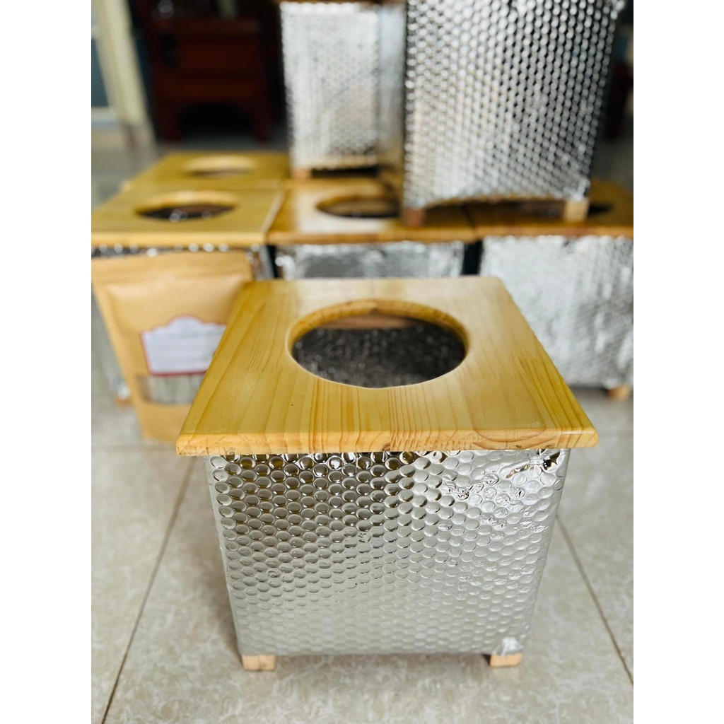 Nghế Xông Hơ Vùng Kín Bằng Gỗ Chất Liệu Cao Cấp Bọc Giấy Nhiệt 3 Lớp