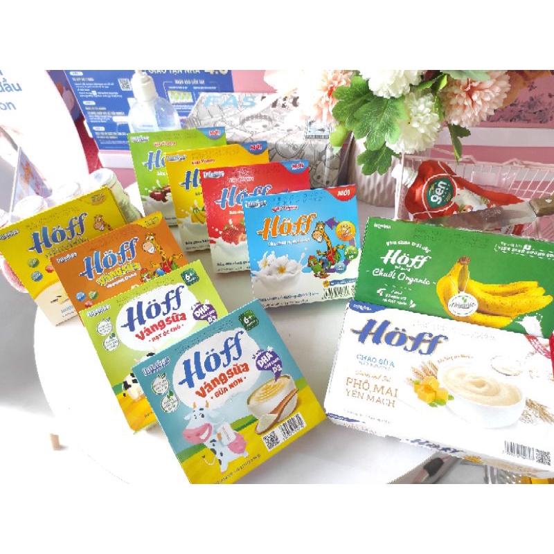 Váng sữa/Sữa chua Hoff cho bé từ 6 tháng lốc 4 hộp x 55gr