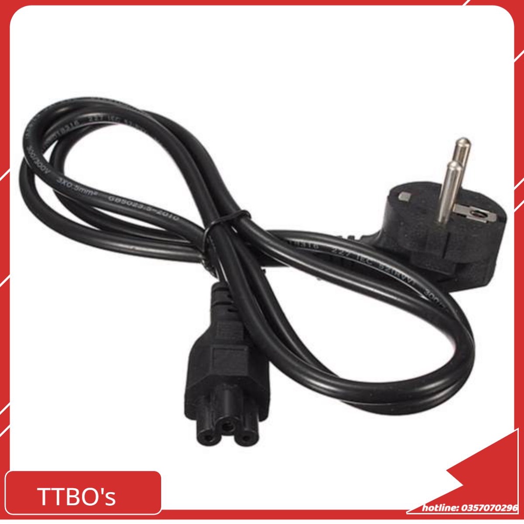 Dây nguồn máy tính pc nồi cơm điện 2 3 chấu xịn điện nguồn - Dây Nguồn 3 Cửa Tròn Cho Sạc Laptop 3 Chân Loại Tốt TTBO's