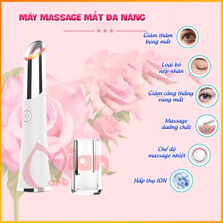 Máy massage mắt mini cao cấp, máy mát xa mắt làm giảm nếp nhăn quầng thâm, bọng mắt 2 chế độ rung mạnh- MIAN MART