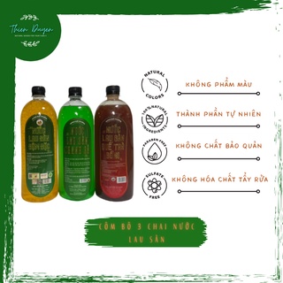Combo 3 chai nước lau sàn Hương Quế Trà Bồng 1000ml, thành phần tự nhiên, xua đuổi côn trùng, an toàn cho da