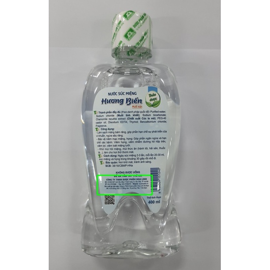 Nước Súc Miệng Hương Biển - 400ml