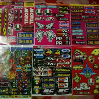 Tem logo dán xe và nón bảo hiểm