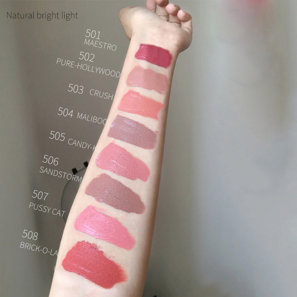 1 Son Kem ALLEN SHAW / 1 Màu Lì Mượt Mà Chống Nước Không Dính Cốc / Dưỡng Ẩm