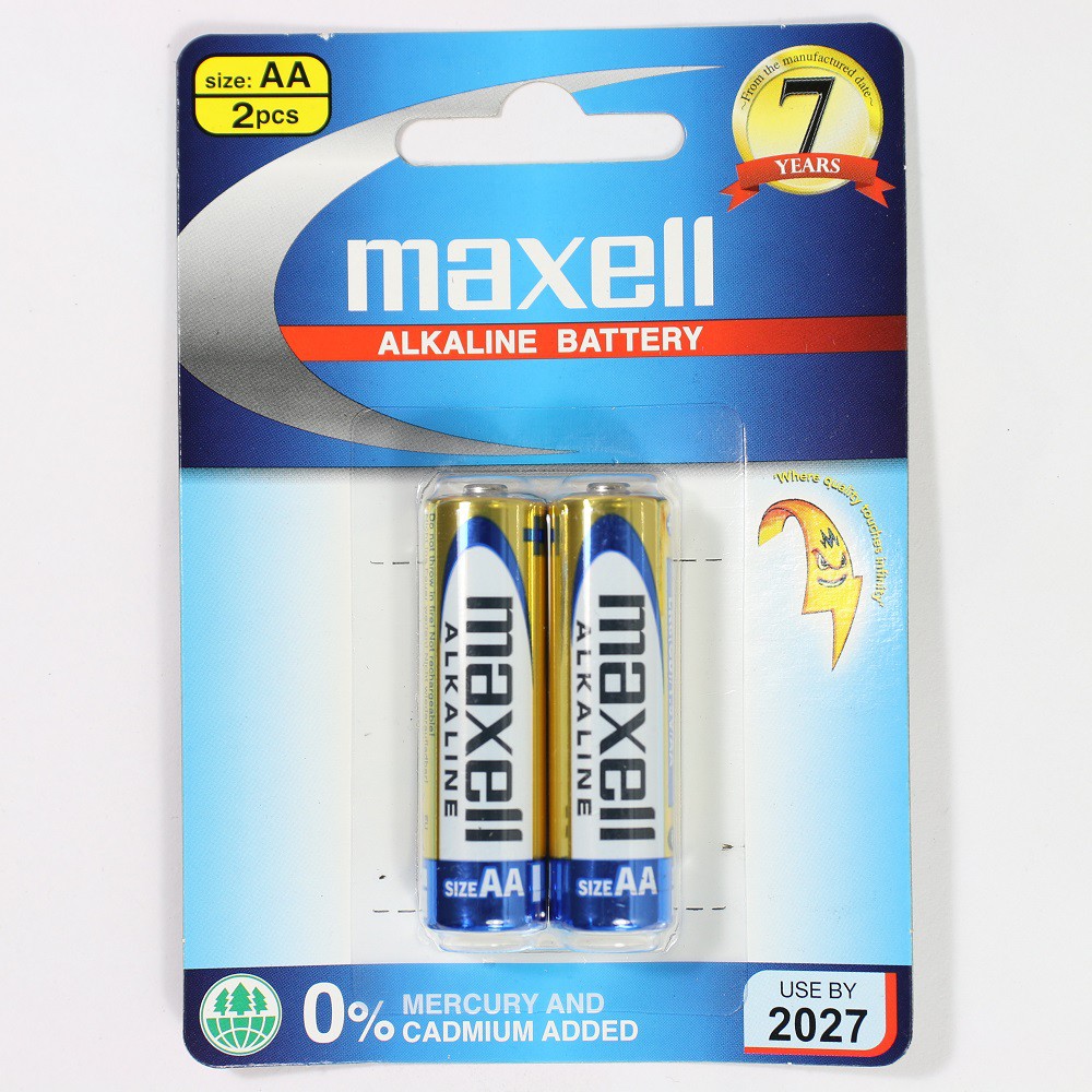 Vỉ 2 Viên Pin AA - AAA ( Pin Tiểu ) Maxell Ankaline - Chính Hãng