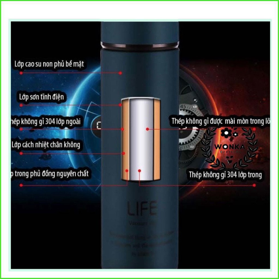 [Giao màu ngẫu nhiên] Bình giữ nhiệt chất lượng cao ruột inox B&Q 500ml | BigBuy360 - bigbuy360.vn