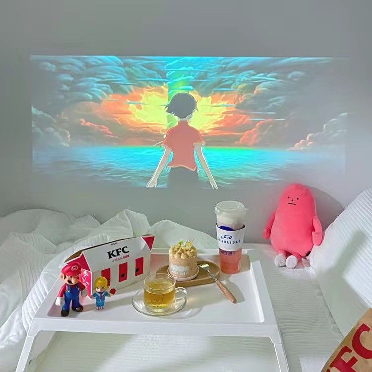 Bàn gập gấp gọn mini trắng cục chill sống ảo decor giá rẻ