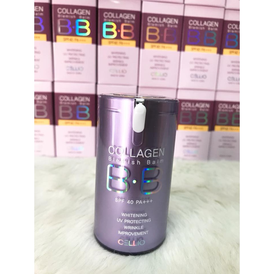 KEM NỀN BB TRANG ĐIỂM CHỐNG NẮNG COLLAGEN CELLIO HÀN QUỐC SPF40 PA+++