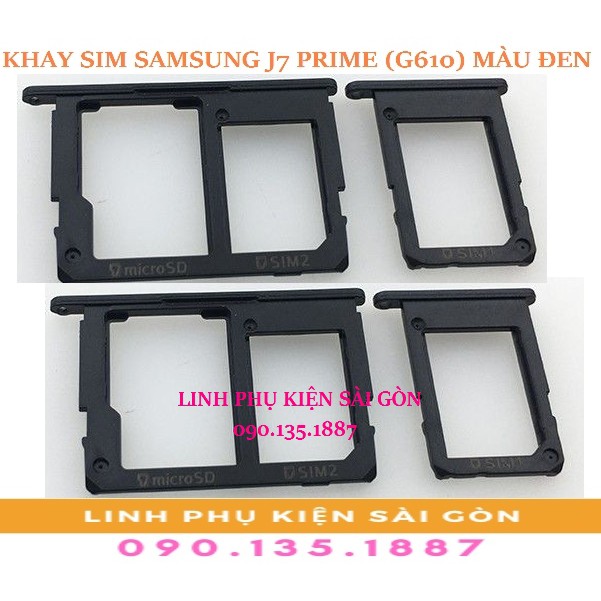 KHAY SIM SAMSUNG J7 PRIME (G610) MÀU ĐEN