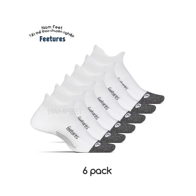 Tất Feetures GRADE A Chạy bộ🔺 Combo 6 đôi cao cấp, form ôm vĩnh viễn, bảo hành 1 năm bai dão