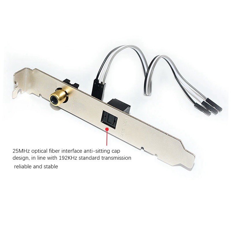 Thẻ Quang Học 24Bit 192Khz SPDIF Và RCA Có Dây Cáp Cho ASUS Gigabyte